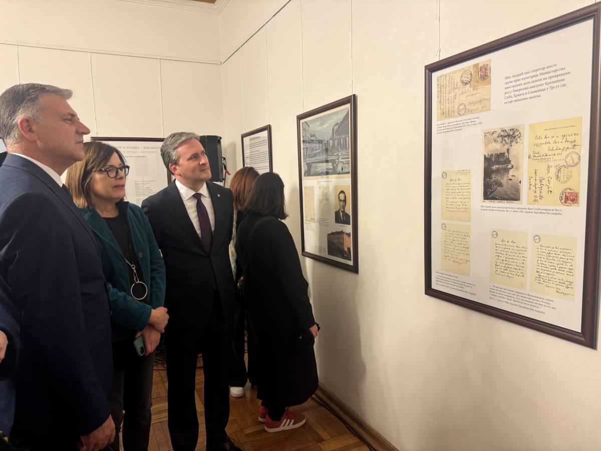 Nikola Selaković otvorio izložbu Ivo Andrić i Italija – dokumenta