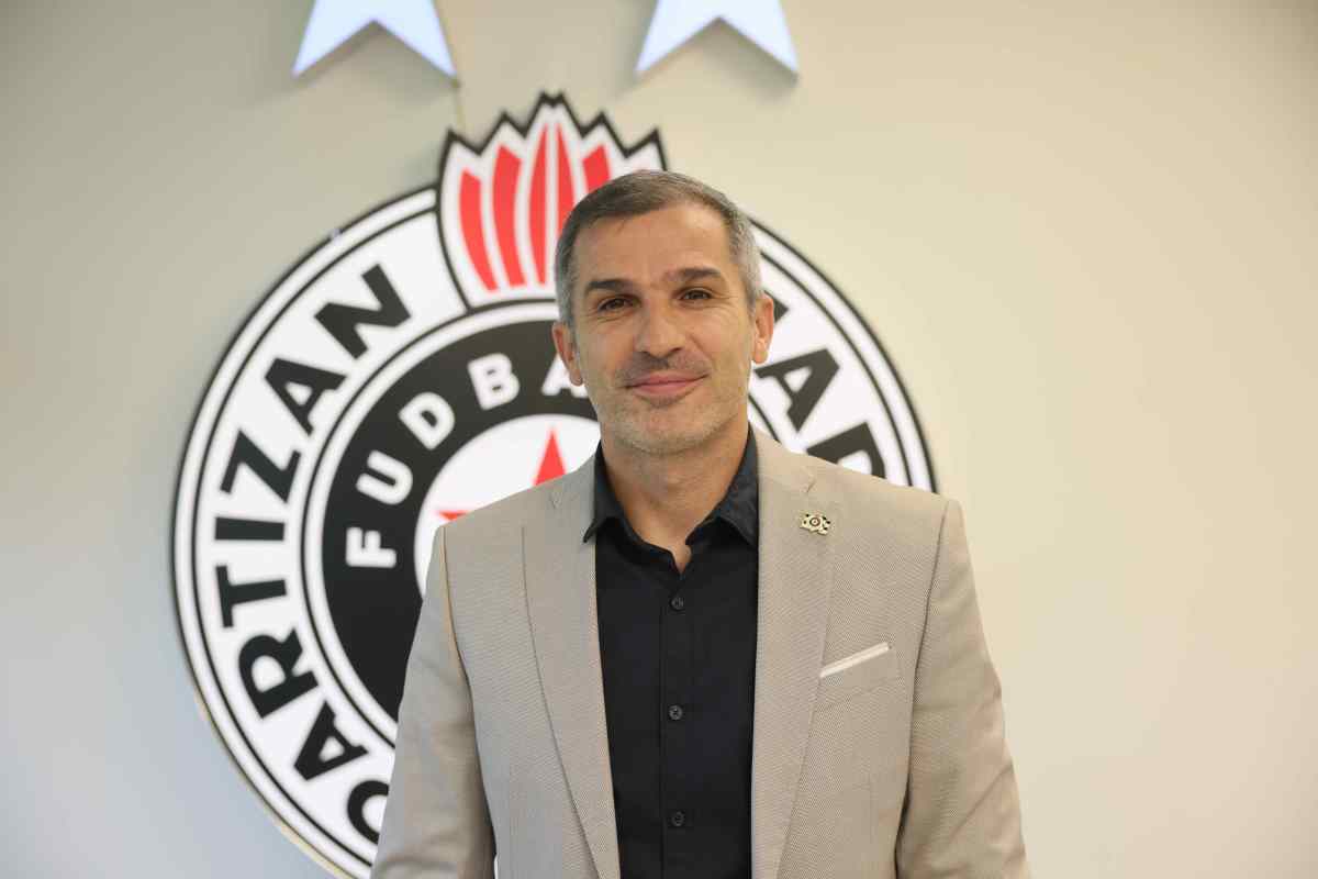 Nenad Stojaković na promociji kao trener FK Partizan