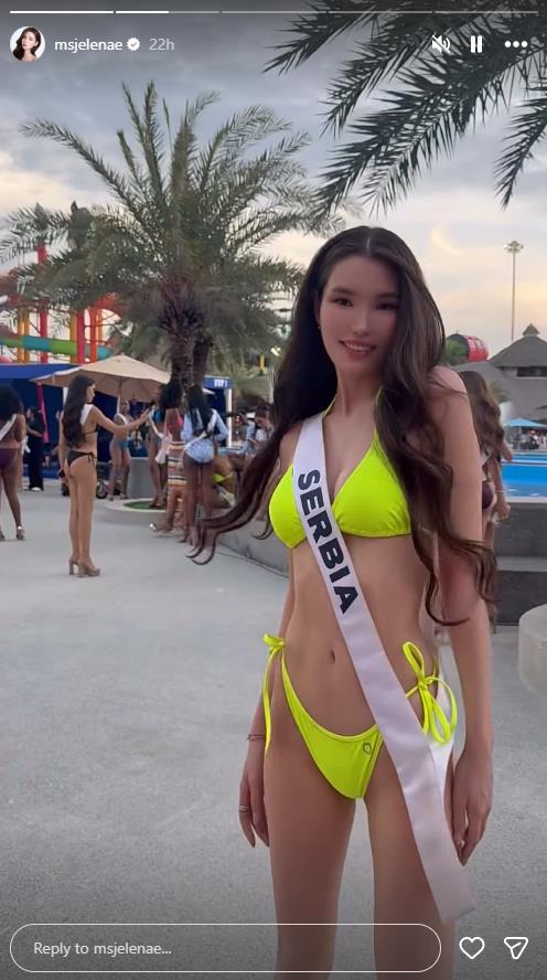 Jelena Egorova, Mongolka koja predstavlja Srbiju na Mis Univerzuma, u kupaćem kostimu