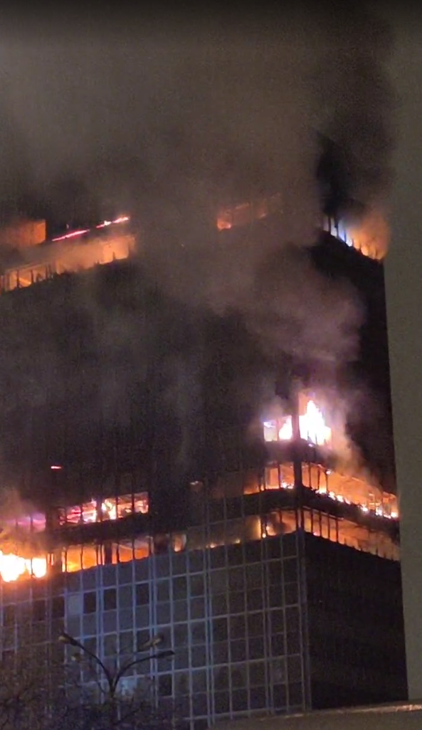 Zagreb požar zgrada Vjesnika