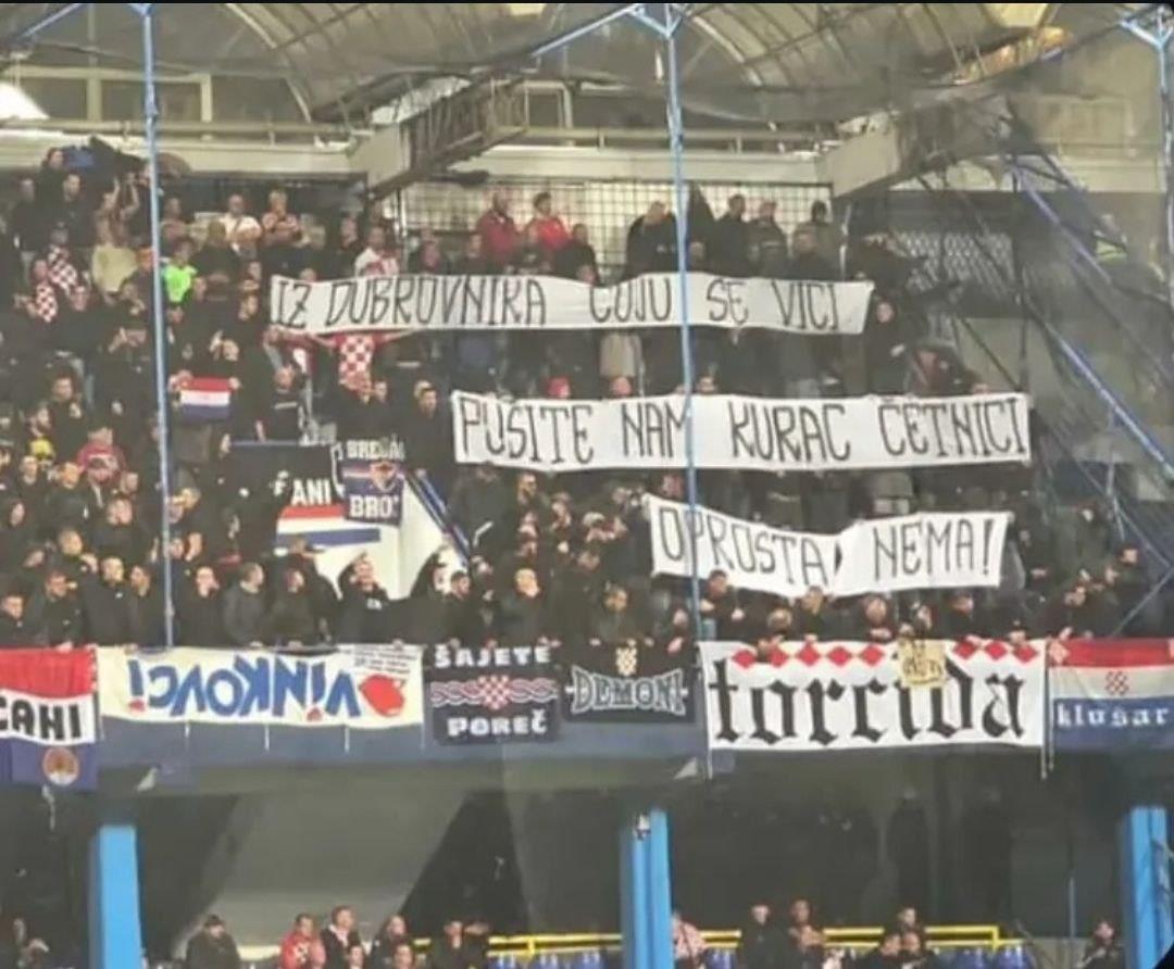 Sramne parole navijača Hrvatske na utakmici protiv Crne Gore
