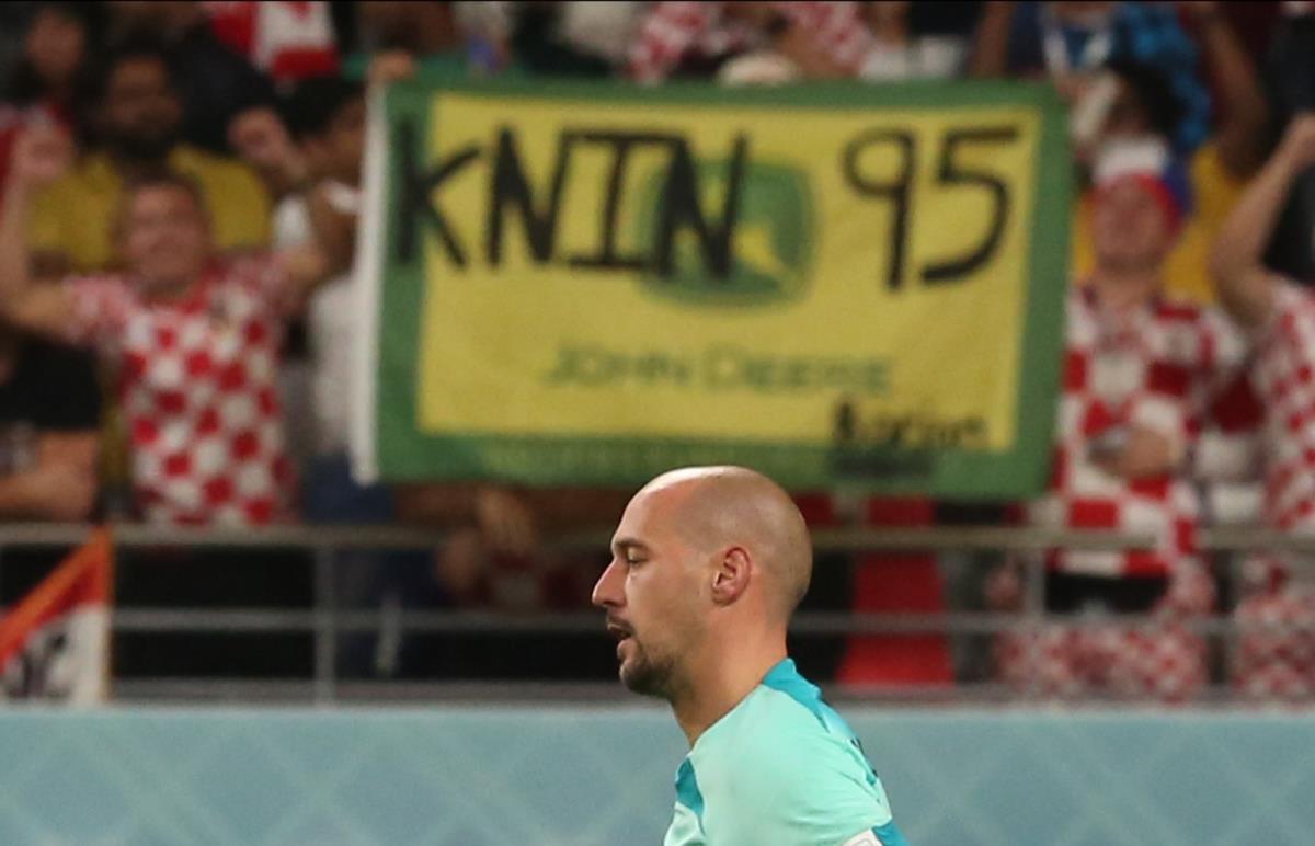 Navijači Hrvatske provociraju Milana Borjana na Mundijalu u Kataru 2022