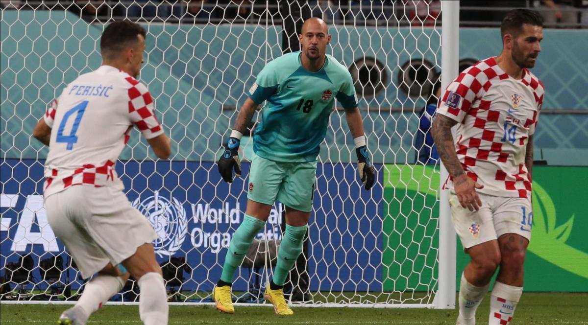 Milan Borjan na utakmici između Kanade i Hrvatske u Kataru 2022