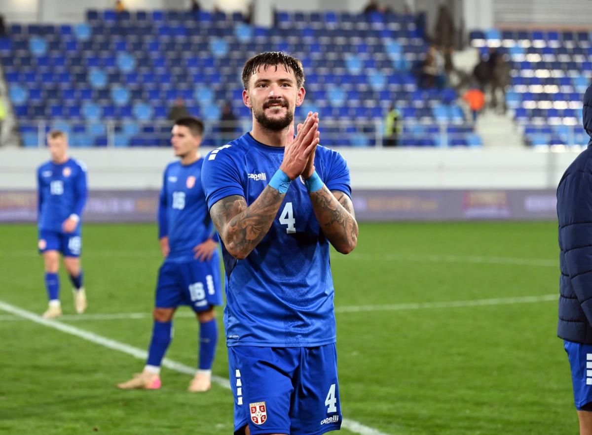 Bojan Kovačević na utakmici mladih reprezentacija Srbije i SAD