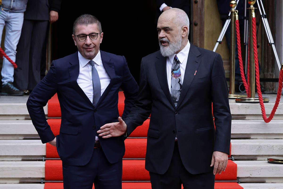 Hristijan Mickoski Tirana Edi Rama