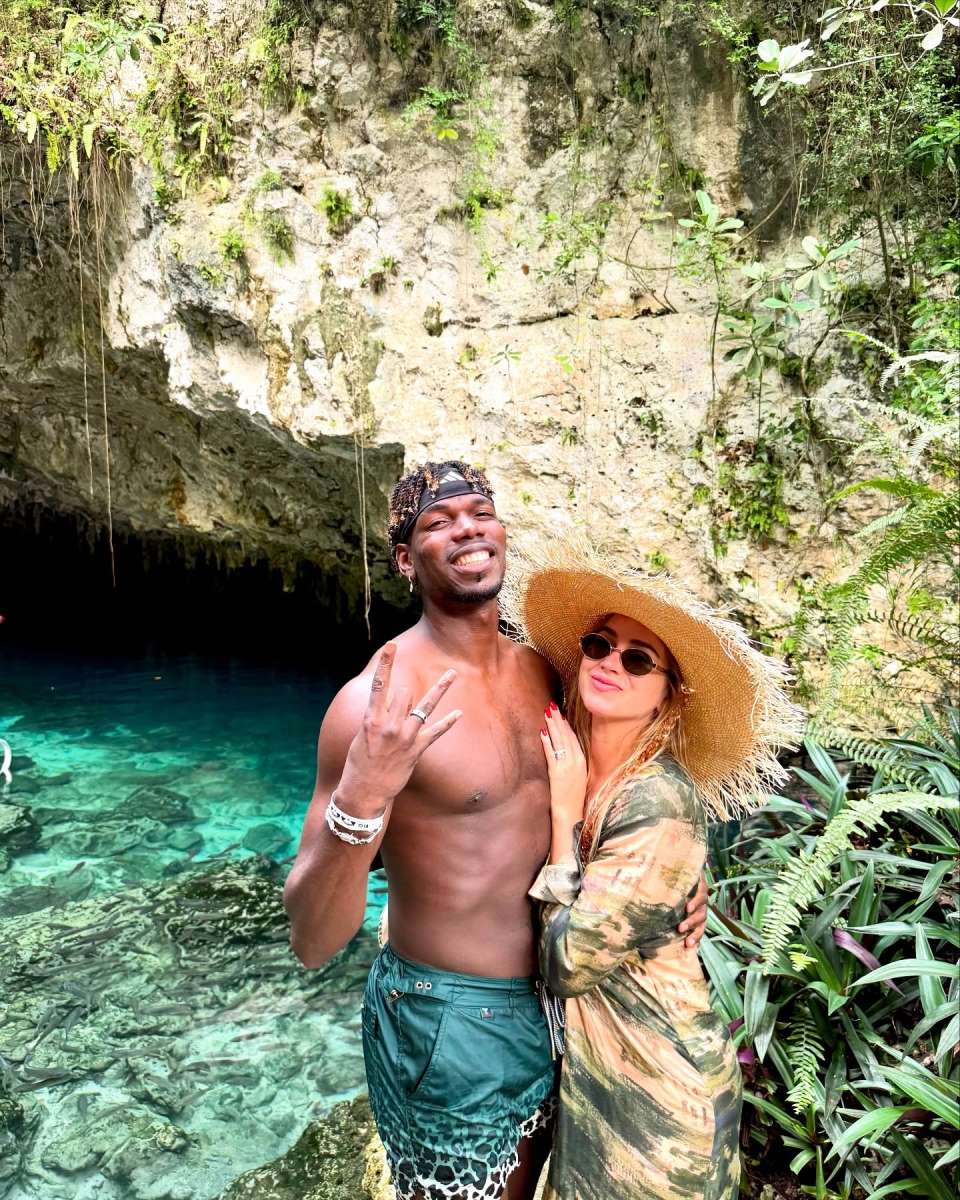 Zulaja Marija Pogba sa mužem Polom Pogbom na moru