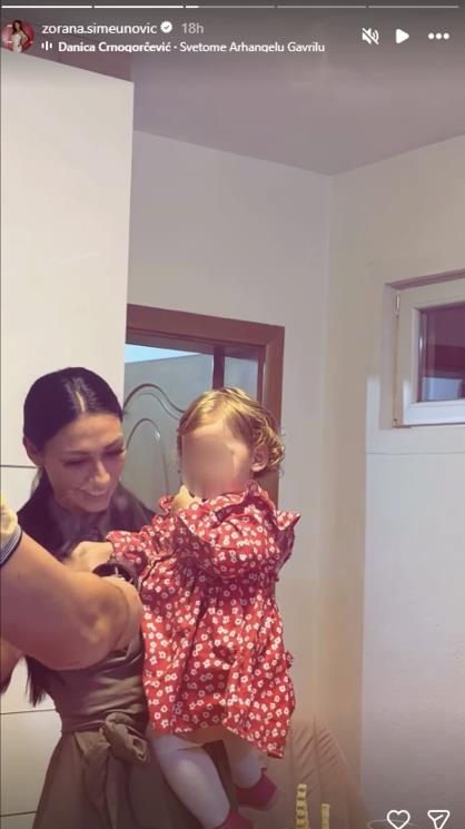 Zorana Simeunović pokazala kako proslavlja slavu