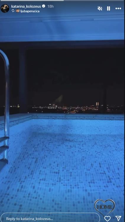 Pogled iz bazena na ceo Beograd u domu Ljube Perućice