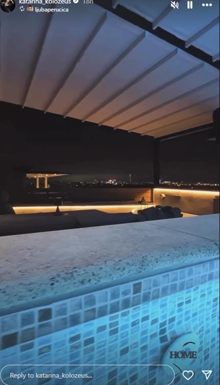 Pogled iz bazena na ceo Beograd u domu Ljube Perućice