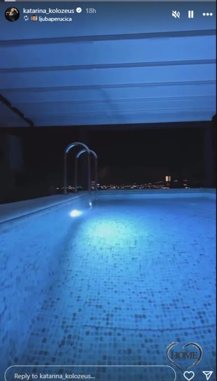 Pogled iz bazena na ceo Beograd u domu Ljube Perućice