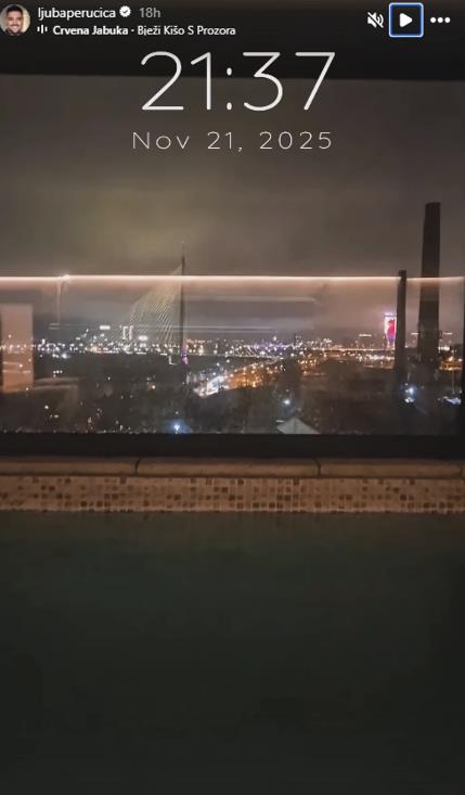 Pogled iz bazena na ceo Beograd u domu Ljube Perućice