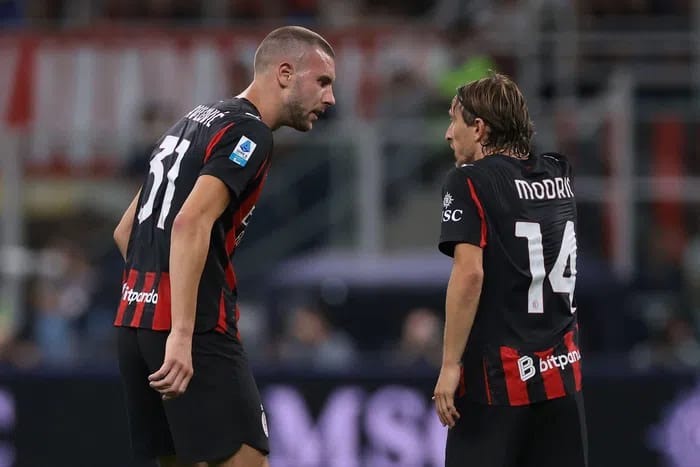 Strahinja Pavlović i Luka Modrić