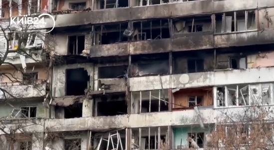 Ruševine zgrade u Kijevu