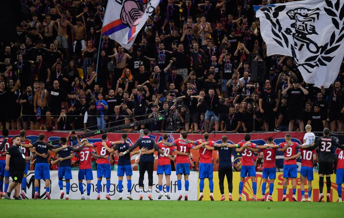 Navijači FCSB slave pobedu nad Aberdinom u kvalifikacijama za Ligu Evrope 2025