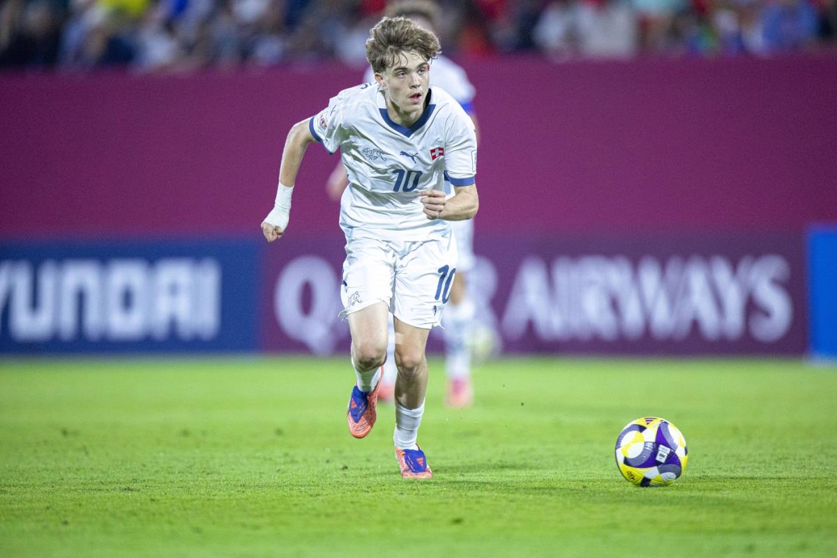 Mladen Mijajlović Srbin u dresu reprezentacije Švajcarske na Svetskom prvenstvu U17 u Kataru