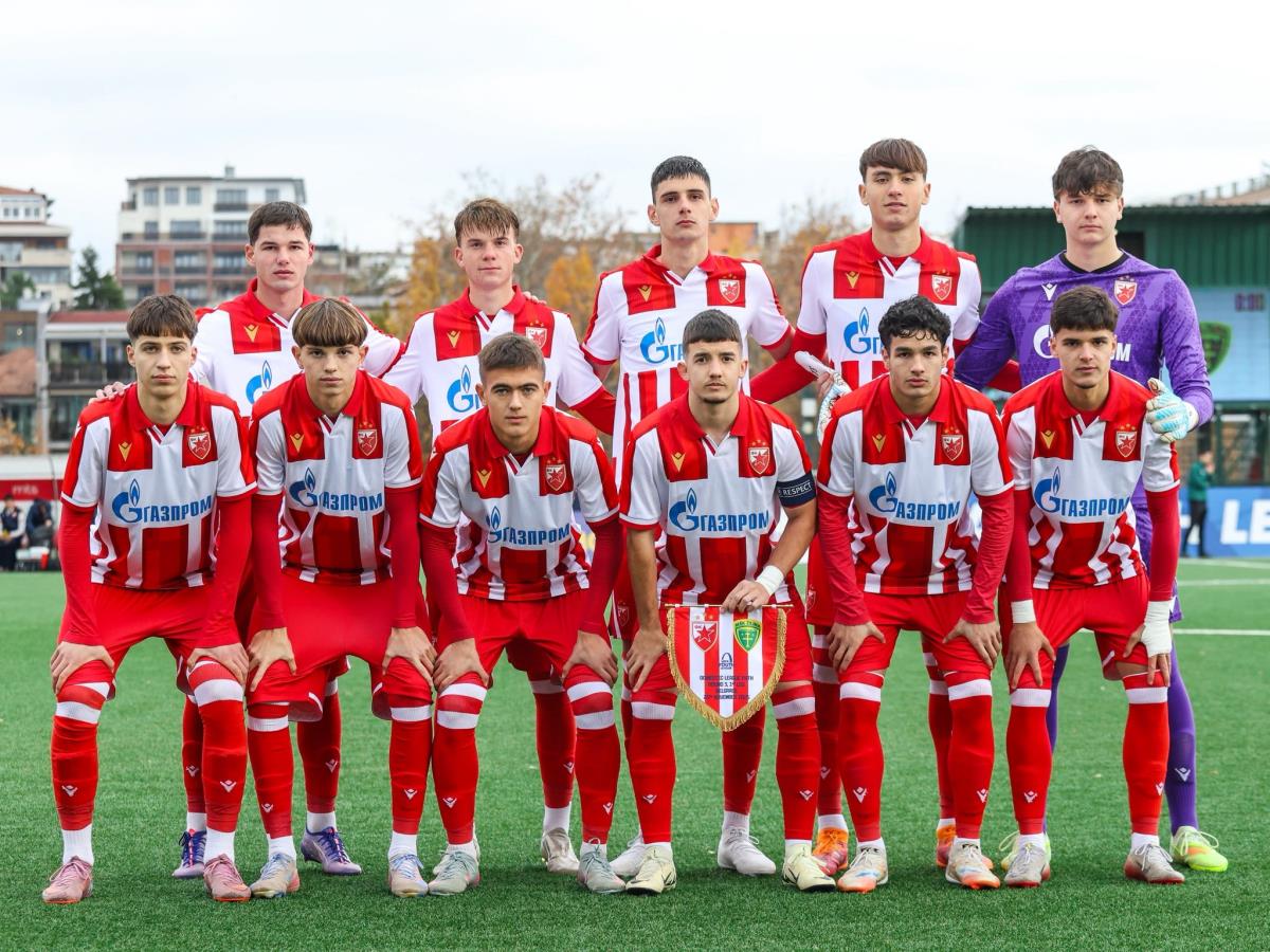 Omladinci FK Crvena zvezda pred utakmicu protiv Žiline u Ligi šampiona 2025