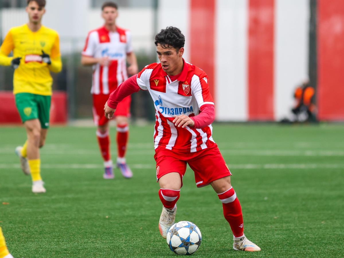 Adem Avdić na utakmici protiv Žiline u omladinskoj Ligi šampiona