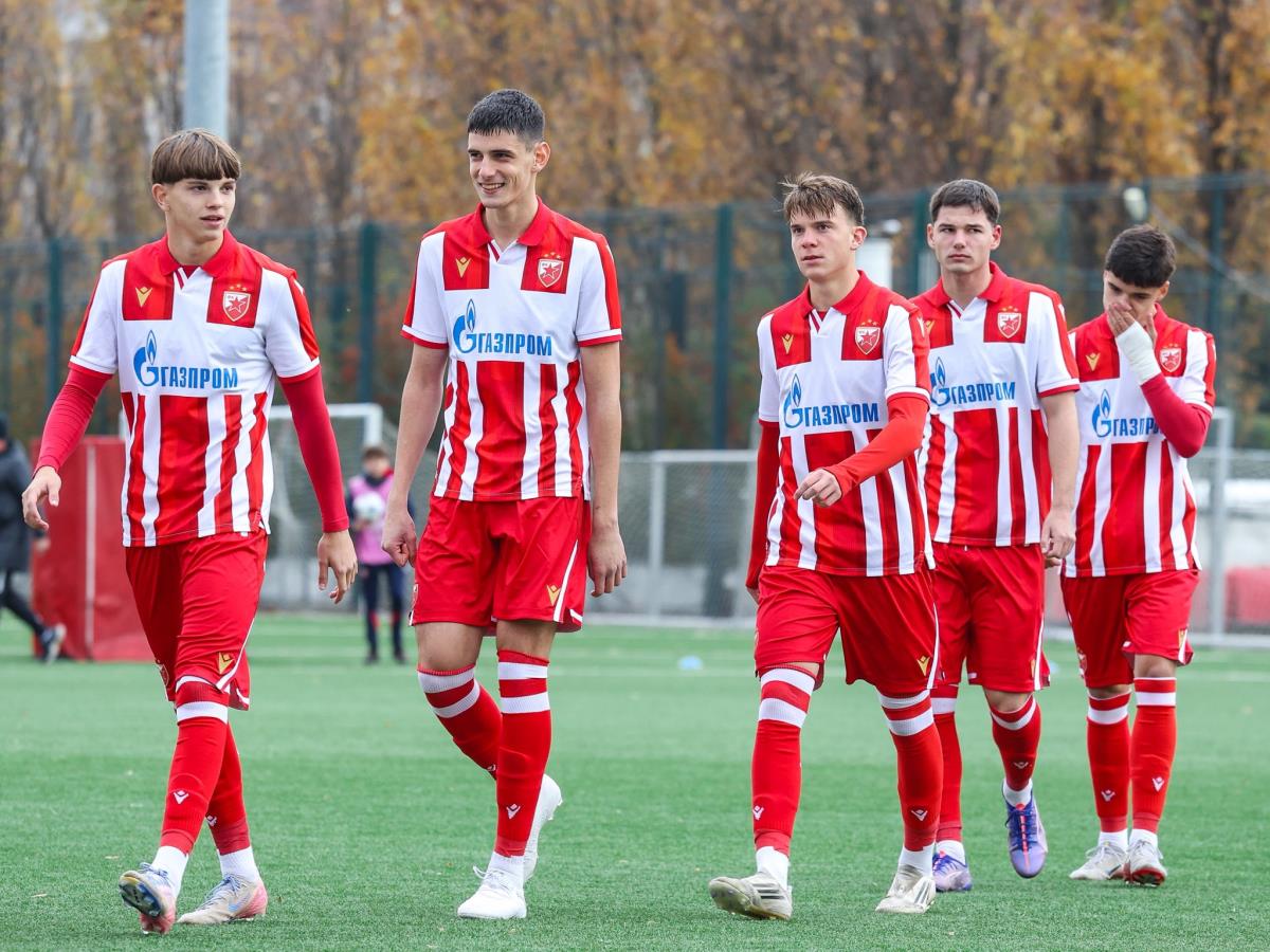 Omladinci Crvene zvezde na utakmici protiv Žiline u omladinskoj Ligi šampiona 2025