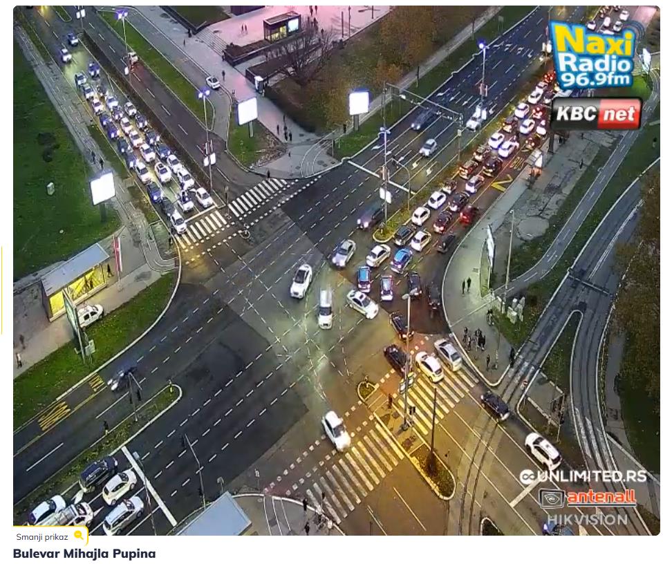 Popodnevni špic i gužve u saobraćaju, 26. novembar