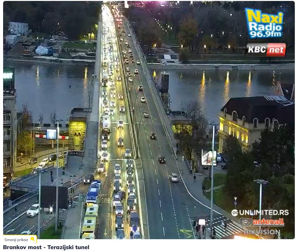 Popodnevni špic i gužve u saobraćaju, 26. novembar