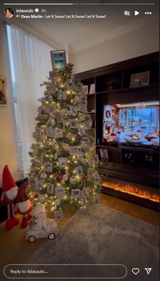 Ilda Šaulić okitila novogodišnju jelku sa slikama dragih ljudi