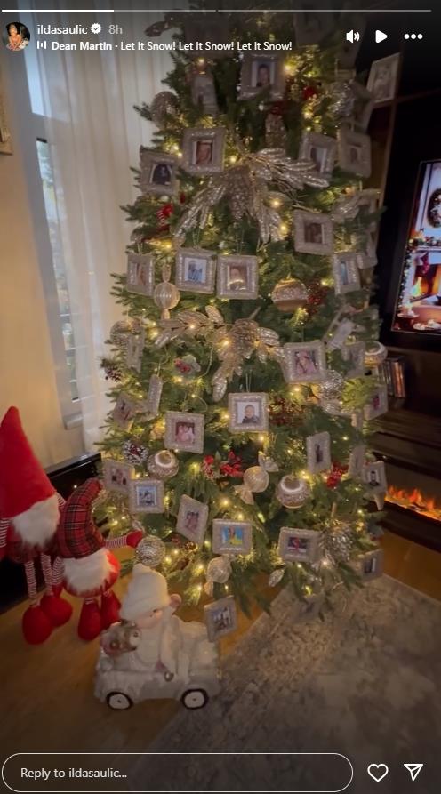 Ilda Šaulić okitila novogodišnju jelku sa slikama dragih ljudi