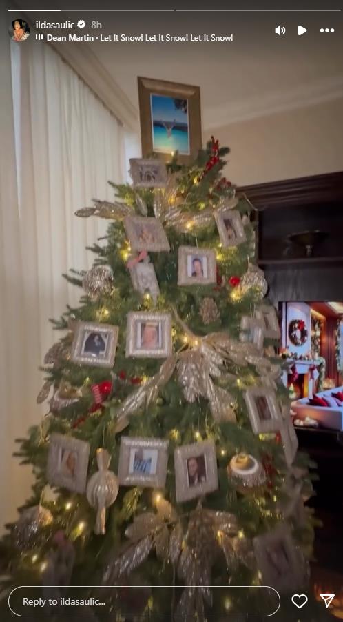 Ilda Šaulić okitila novogodišnju jelku sa slikama dragih ljudi