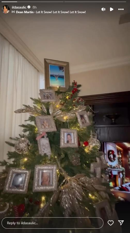 Ilda Šaulić okitila novogodišnju jelku sa slikama dragih ljudi