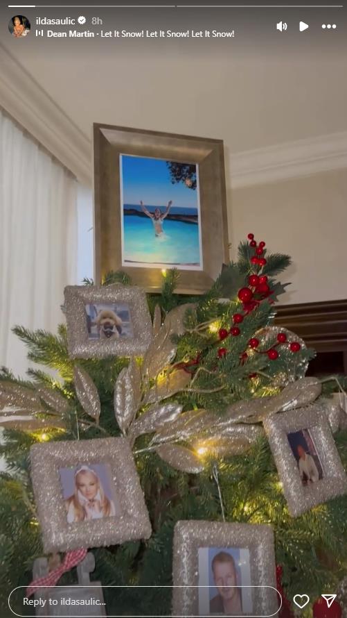 Ilda Šaulić okitila novogodišnju jelku sa slikama dragih ljudi