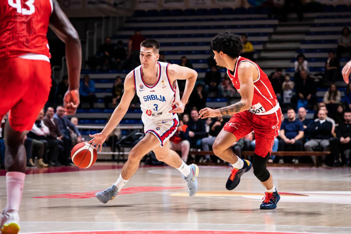 Stefan Miljenović u dresu reprezentacije Srbije