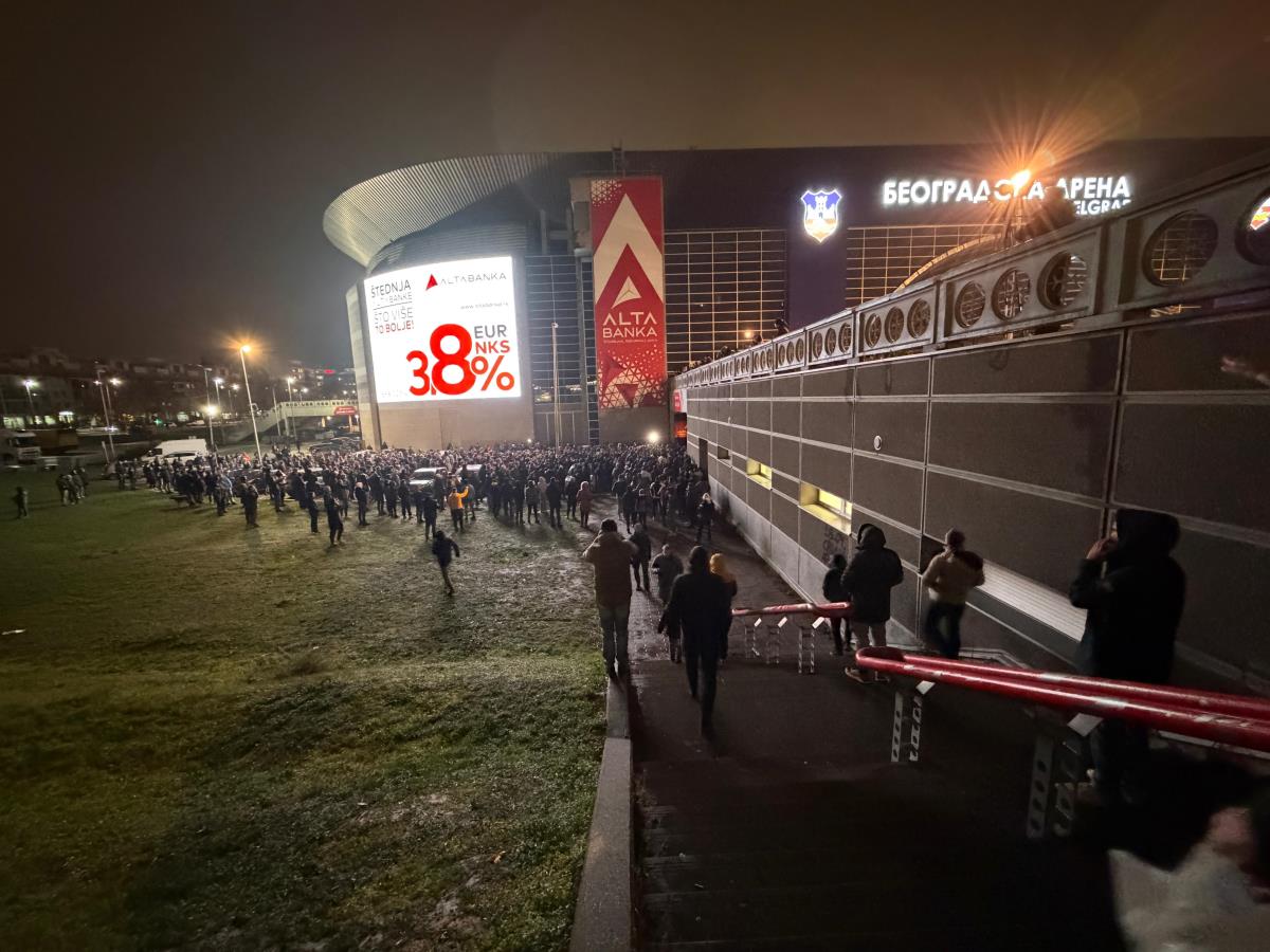 Grobari Željko Obradović podrška navijača trening