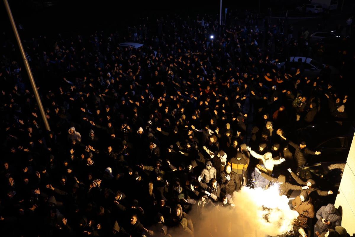 Grobari Željko Obradović podrška navijača trening