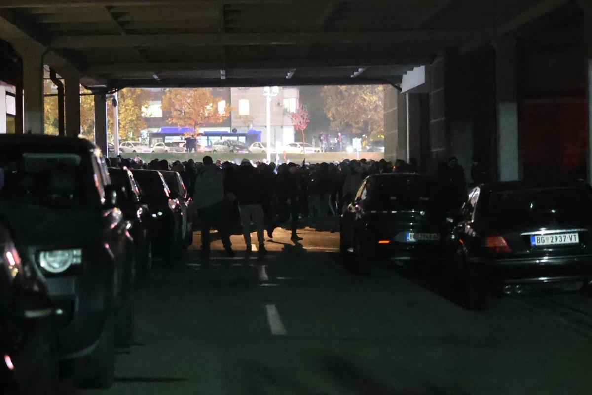 Grobari Željko Obradović podrška navijača trening