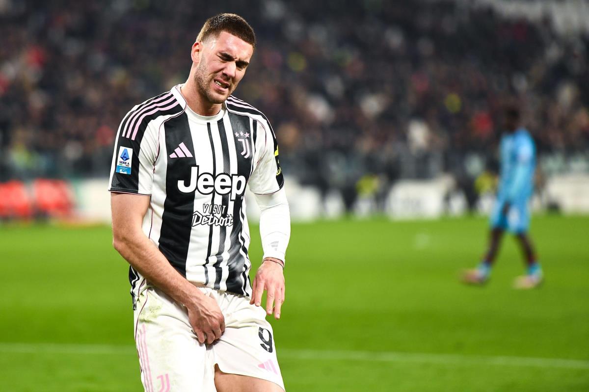 Dušan Vlahović na meču Juventus - Kaljari