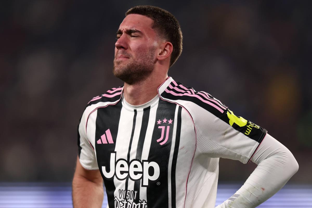 Dušan Vlahović na meču Juventus - Kaljari