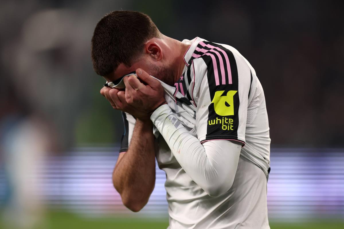 Dušan Vlahović na meču Juventus - Kaljari