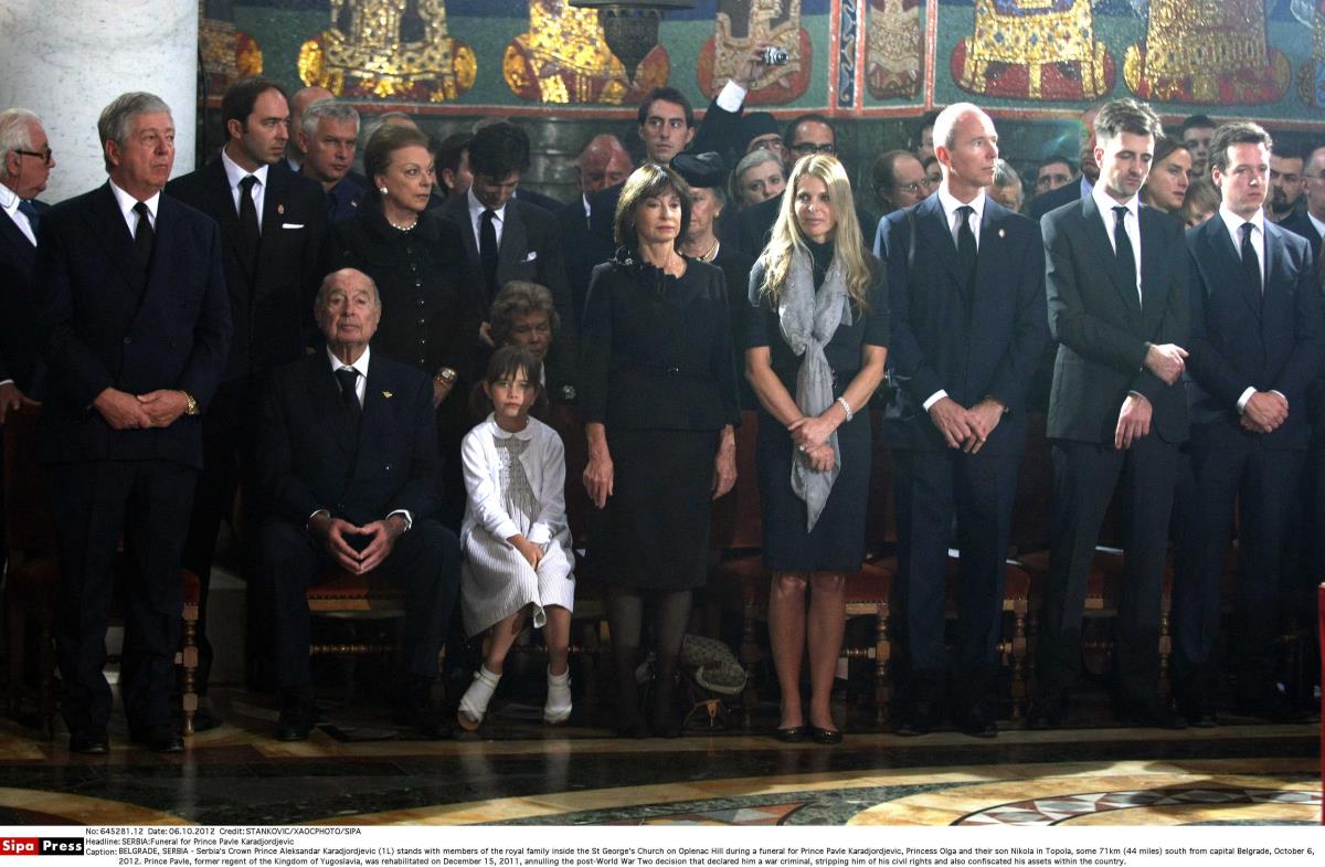 Sahrana posmrtnih ostataka kneza Pavla, kneginje Olge i kneza Nikole na Oplencu