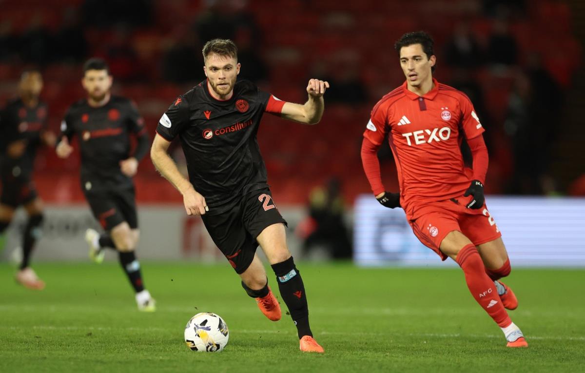 Marko Lazetić u dresu Aberdina protiv Sent Mirena