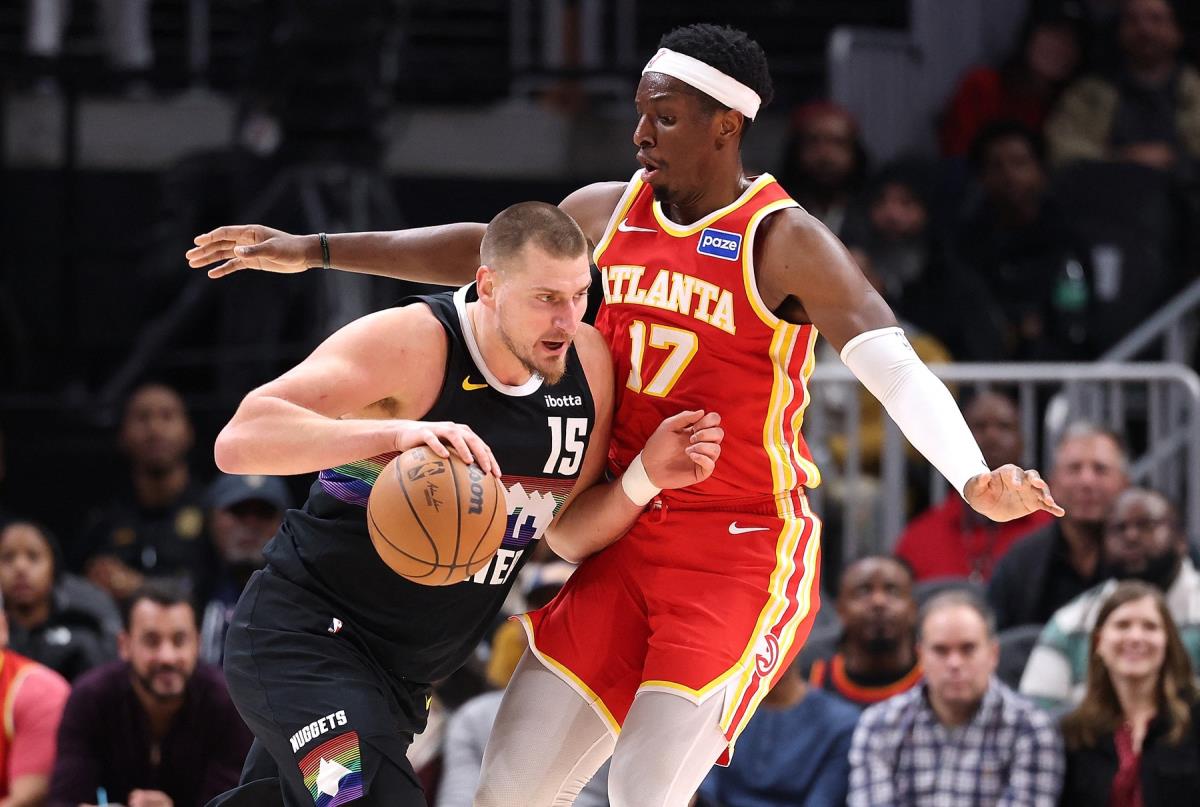 Nikola Jokić na meču Atlanta Hoks - Denver Nagets