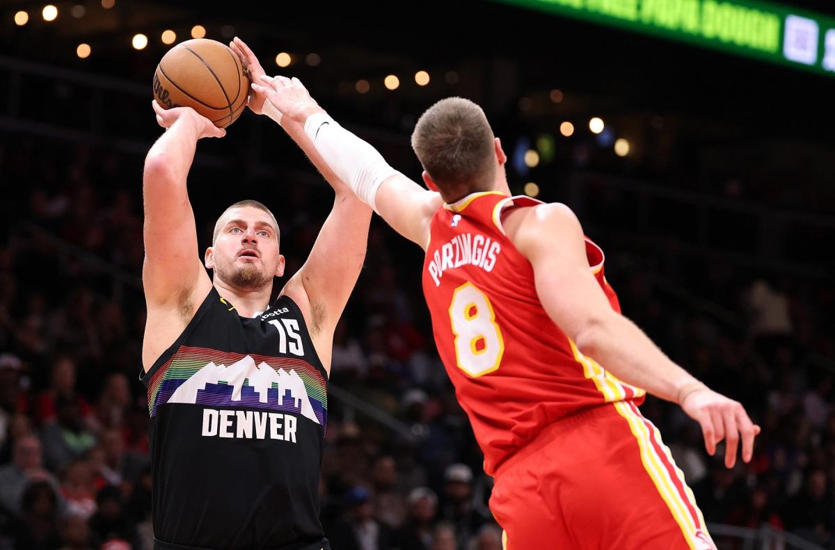 Nikola Jokić na meču Atlanta Hoks - Denver Nagets