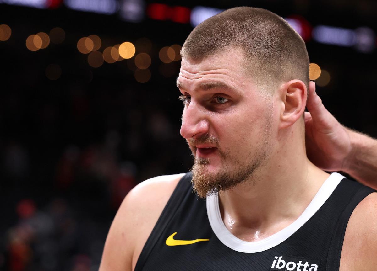 Nikola Jokić na meču Atlanta Hoks - Denver Nagets