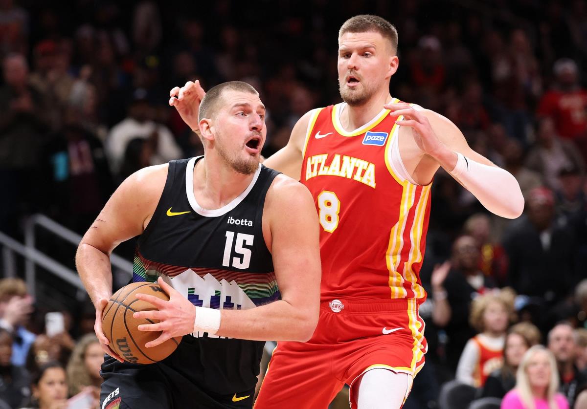Nikola Jokić na meču Atlanta Hoks - Denver Nagets