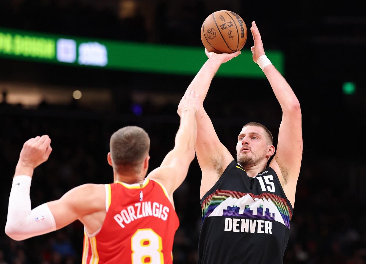 Nikola Jokić na meču Atlanta Hoks - Denver Nagets