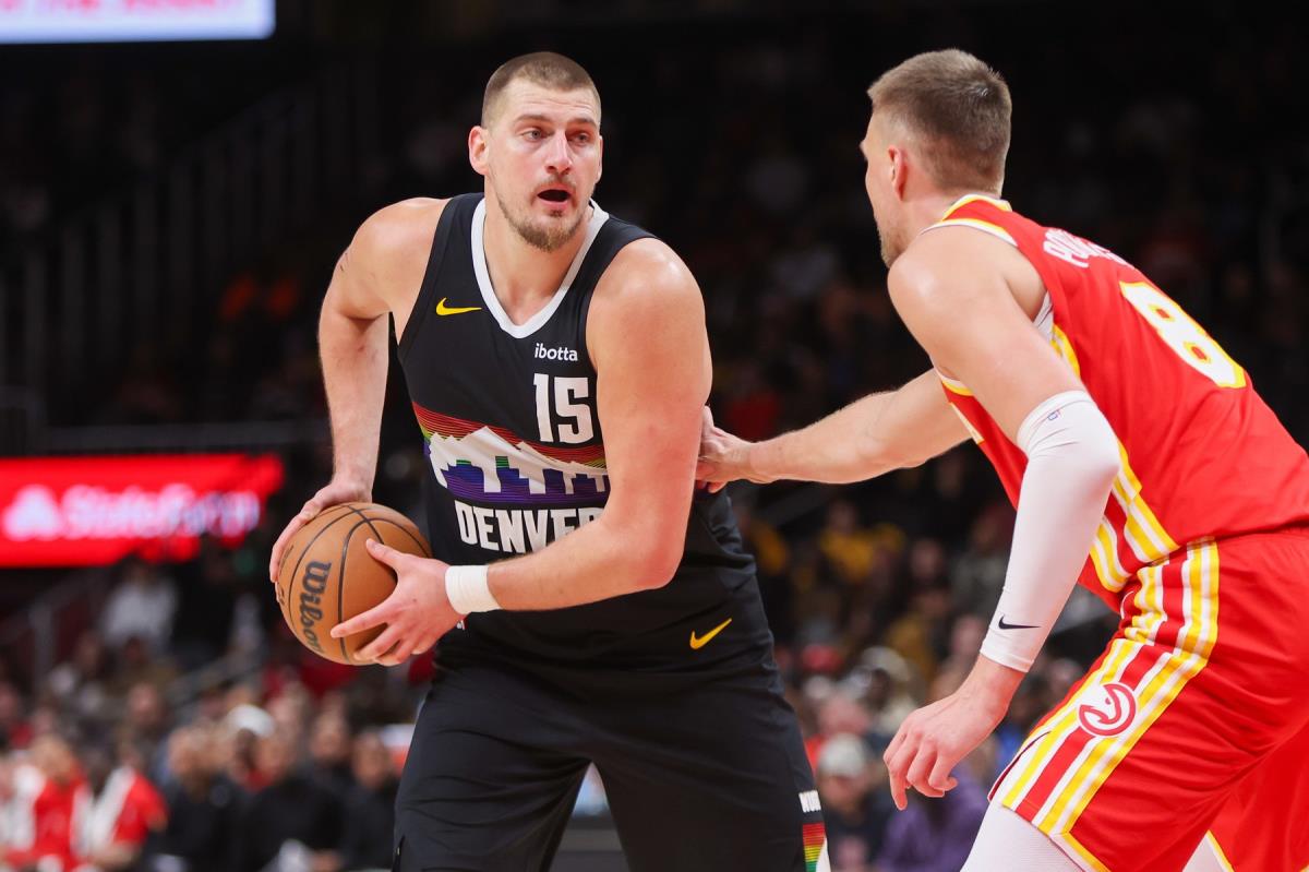 Nikola Jokić na meču Atlanta Hoks - Denver Nagets