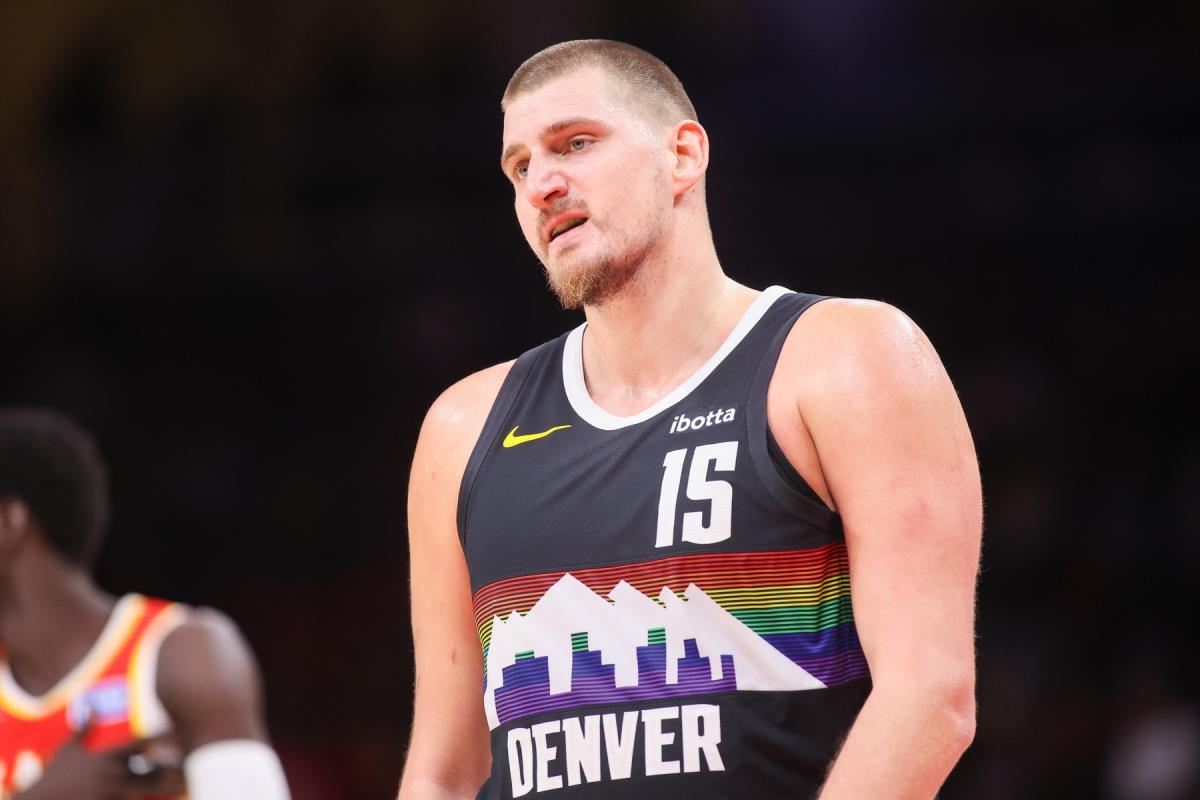 Nikola Jokić na meču Atlanta Hoks - Denver Nagets