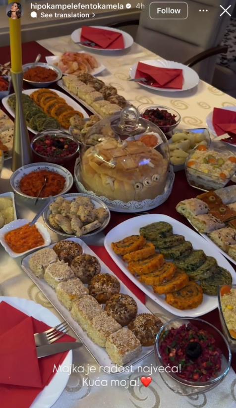 Dragana Mićalović pokazala slavsku trpezu