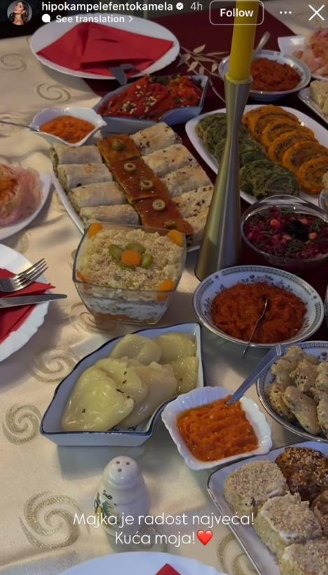 Dragana Mićalović pokazala slavsku trpezu