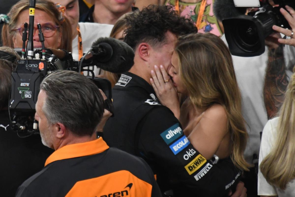 Lando Noris i Margarida Korseiro