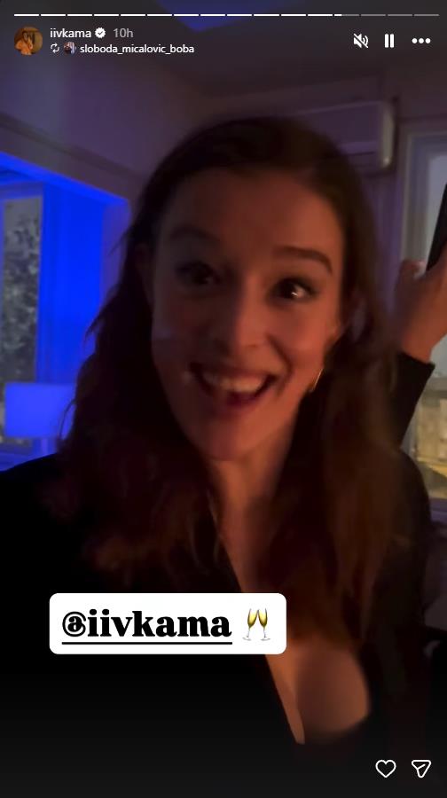 Milena Radulović na proslavi rođendana Ive Manojlović