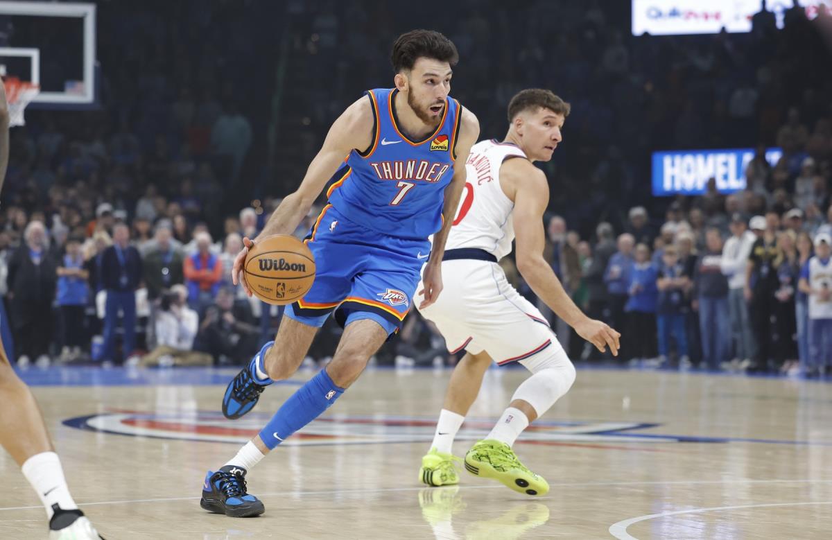 Bogdan Bogdanović na meču protiv Oklahome